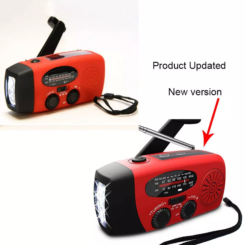 Emergency Solar Crank Radio & Power Bank