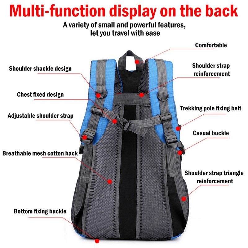 40L Travel Backpack Bag
