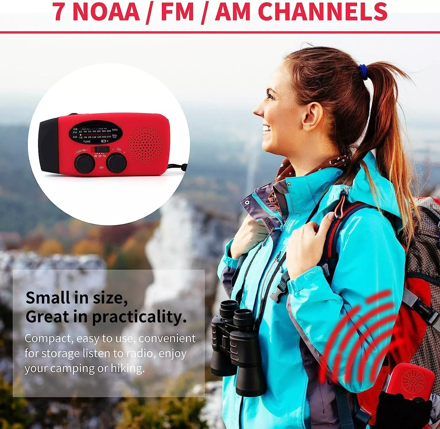 Emergency Solar Crank Radio & Power Bank