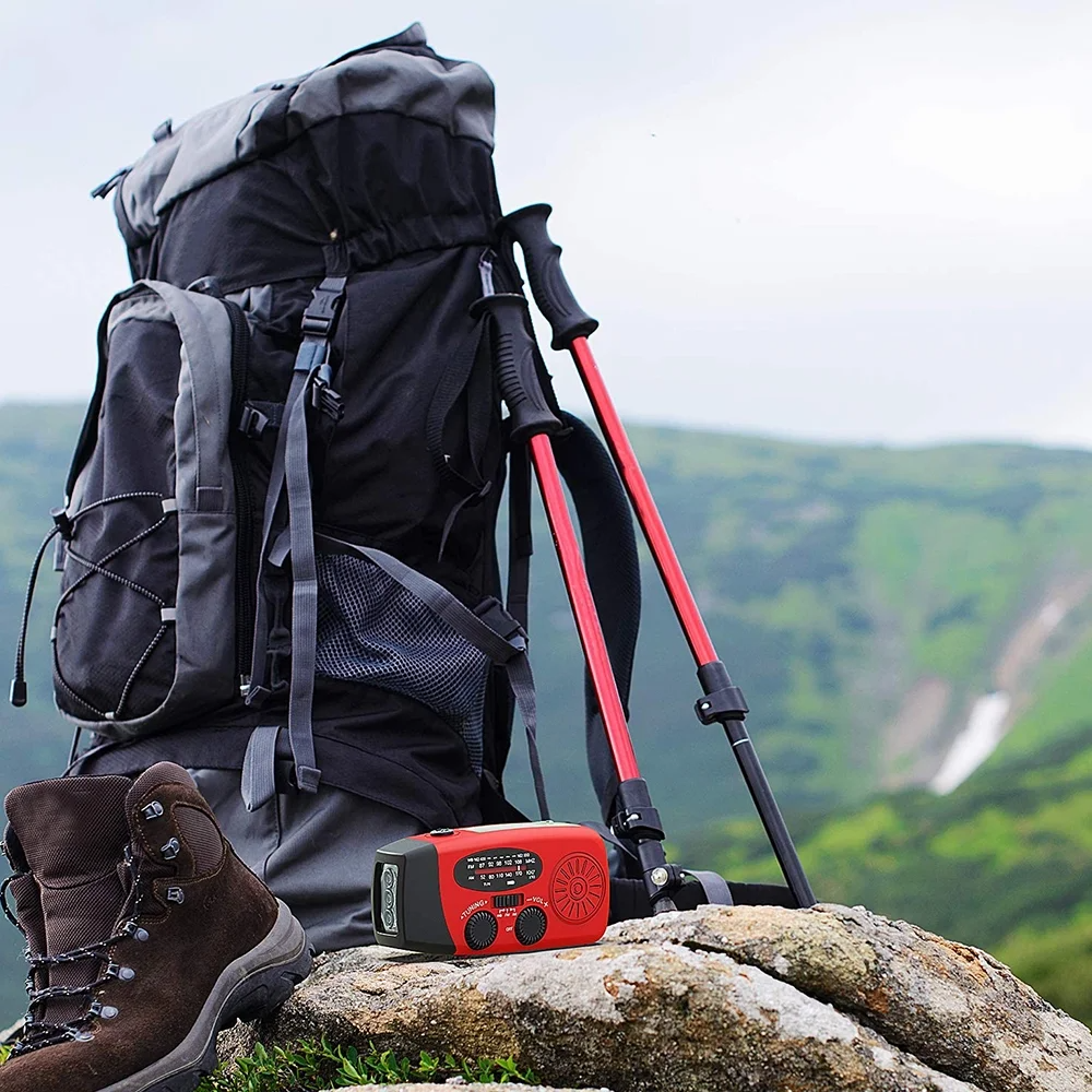 Emergency Solar Crank Radio & Power Bank