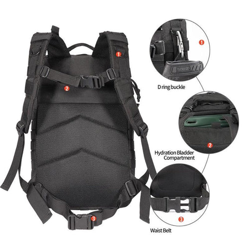 42L Backpack Bag (with USA Patch)